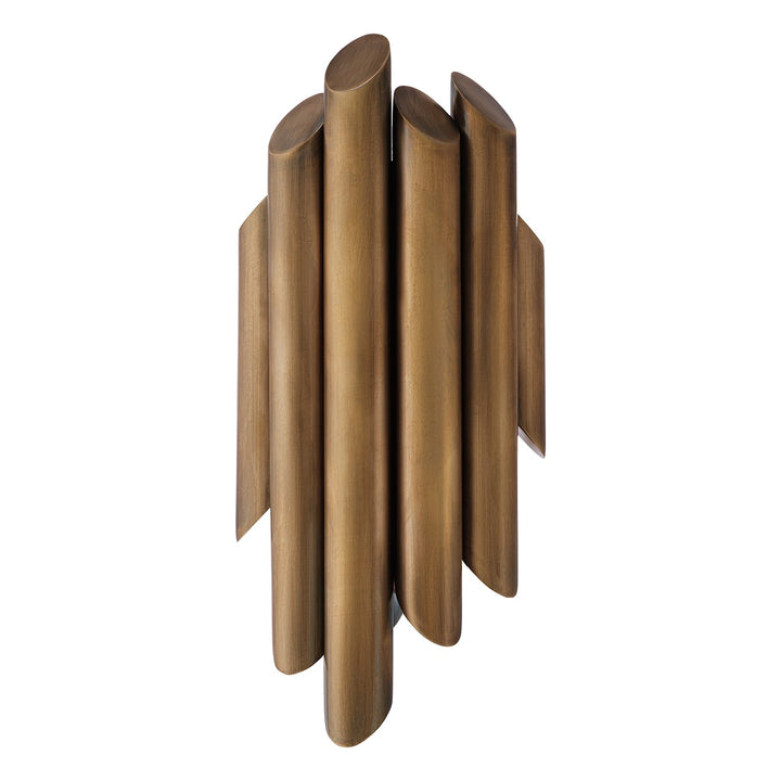 Beau Rivage Round Wall Lamp - Vintage Brass