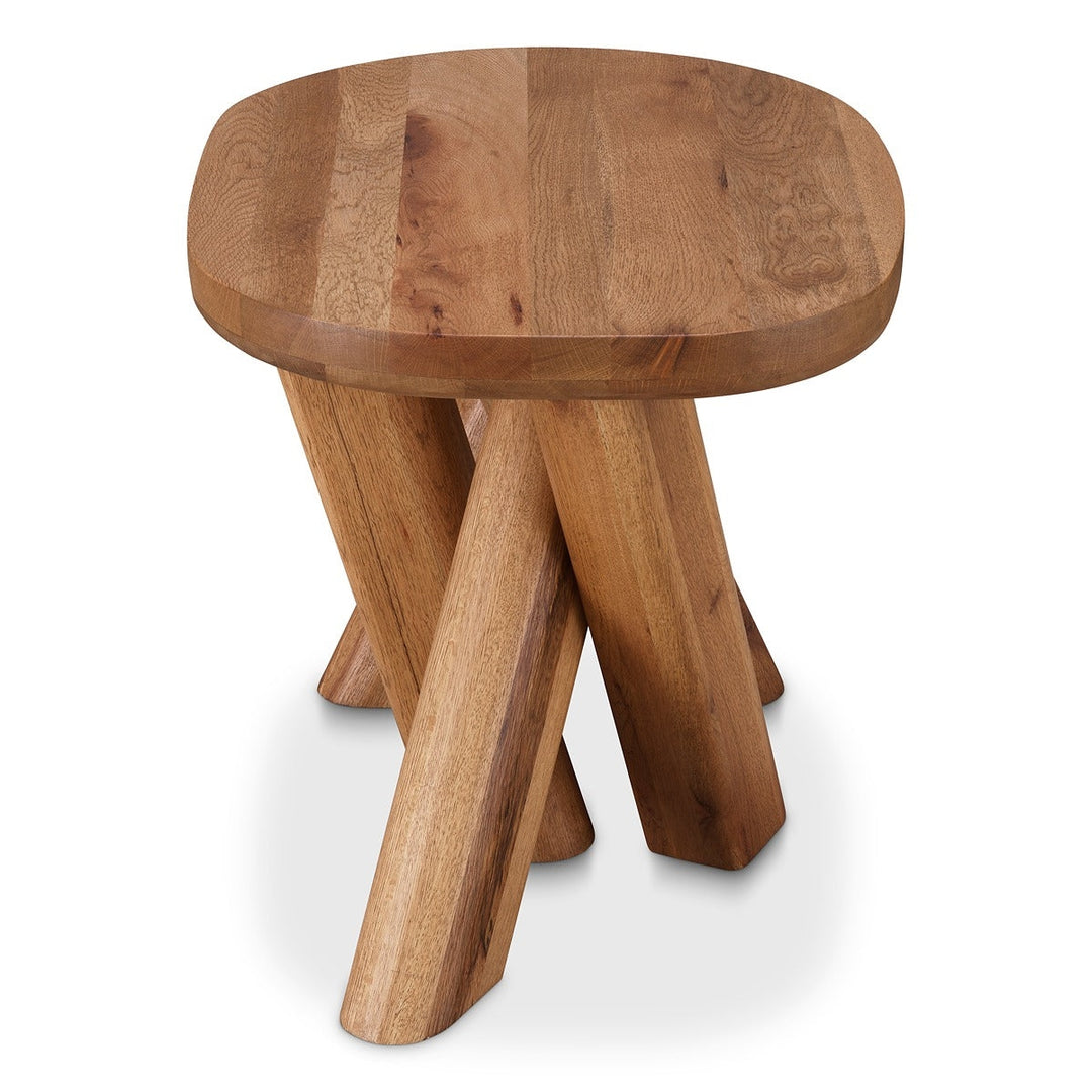 Bayshore Oval Side Table - Oak Wood Eichholtz 5