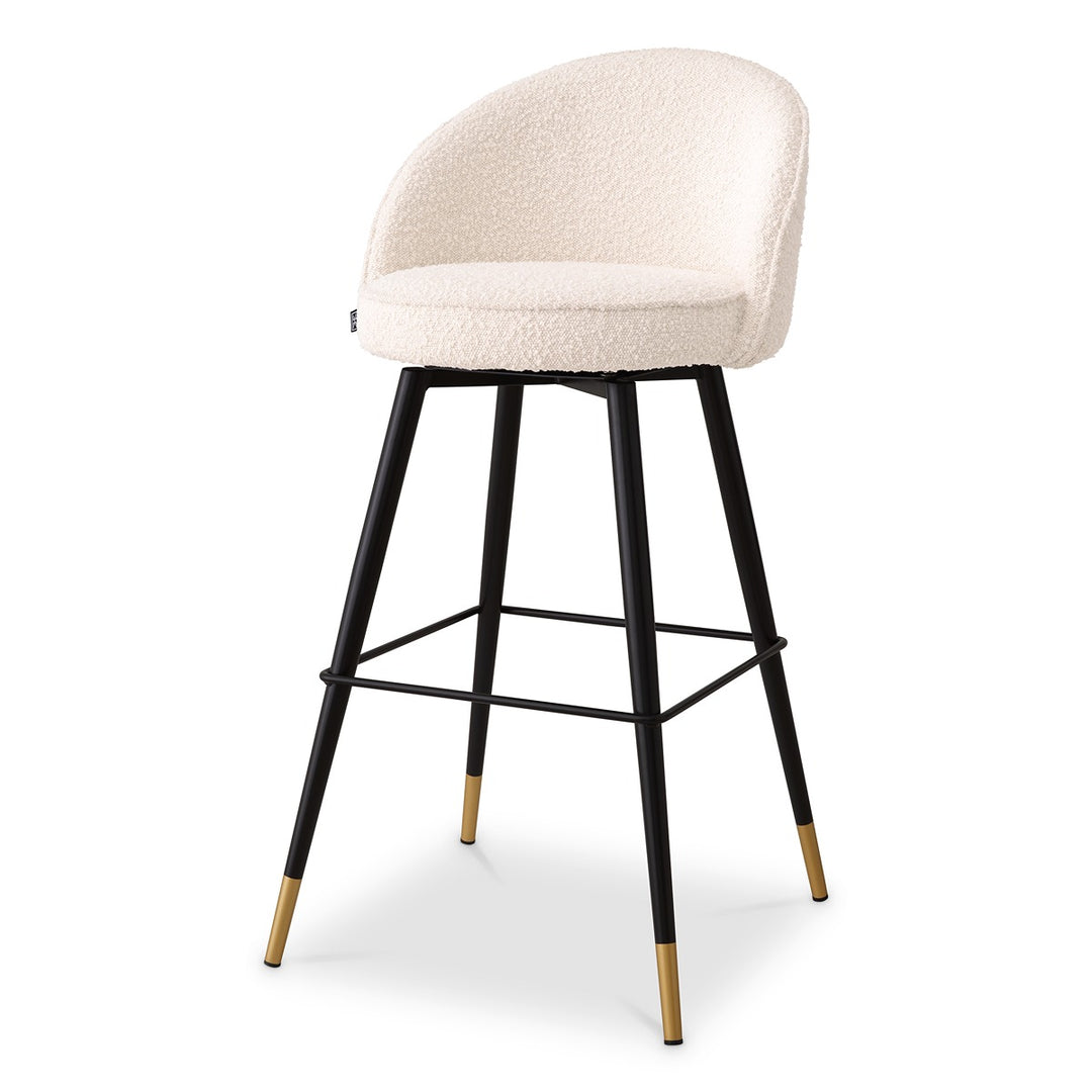 Cooper Set of 2 Bar Stools - Boucle Cream