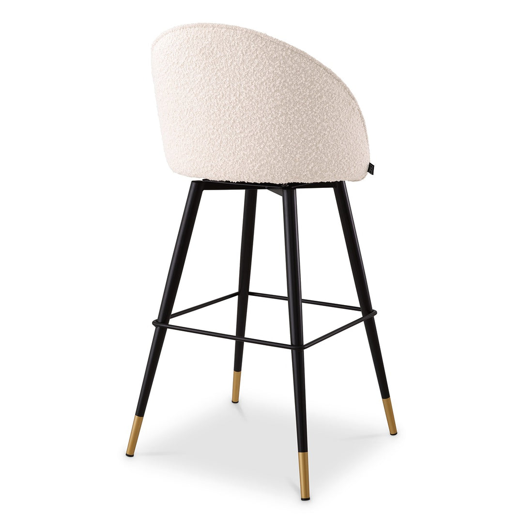 Cooper Set of 2 Bar Stools - Boucle Cream