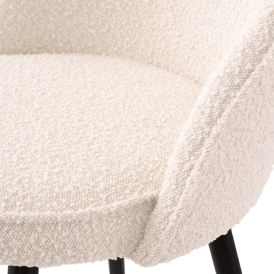 Cooper Set of 2 Bar Stools - Boucle Cream