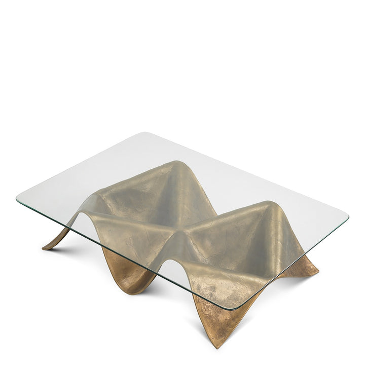 Angelico Coffee Table - Vintage Brass