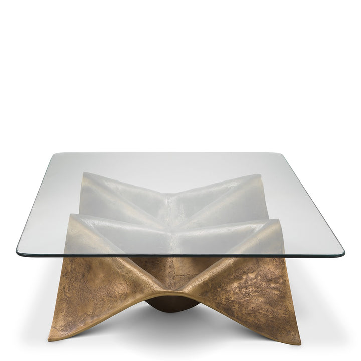 Angelico Coffee Table - Vintage Brass