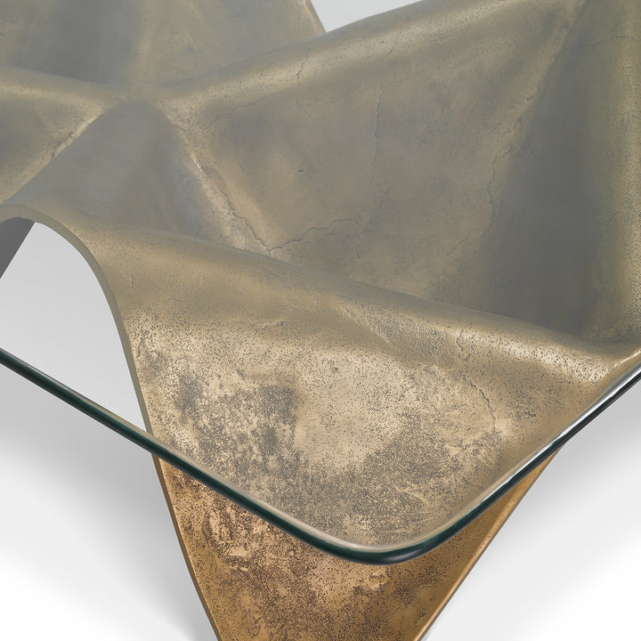 Angelico Coffee Table - Vintage Brass