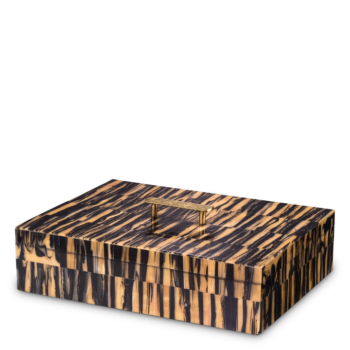 Capitola Large Decorative Box - Black Brown