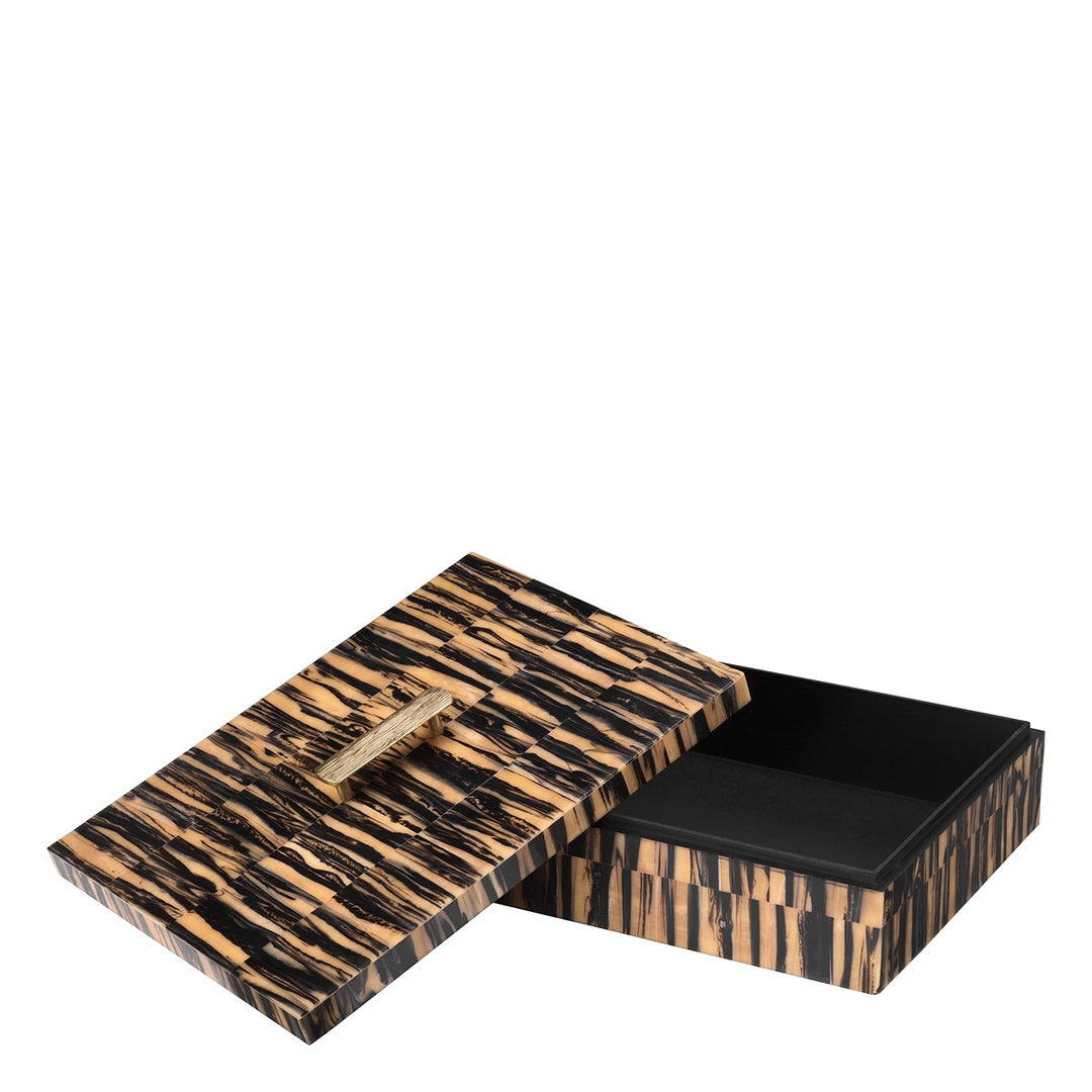 Capitola Large Decorative Box - Black Brown