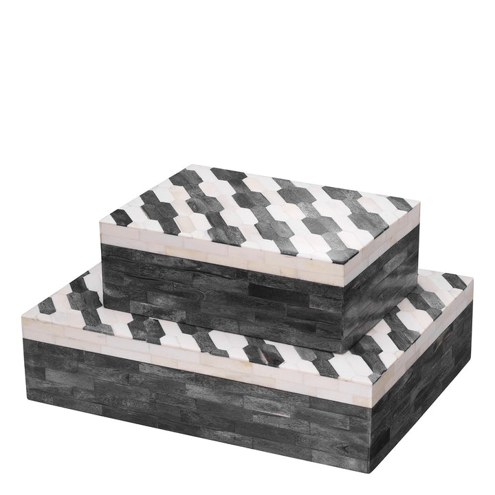 Rodeo Large Decorative Box - Grey Cream