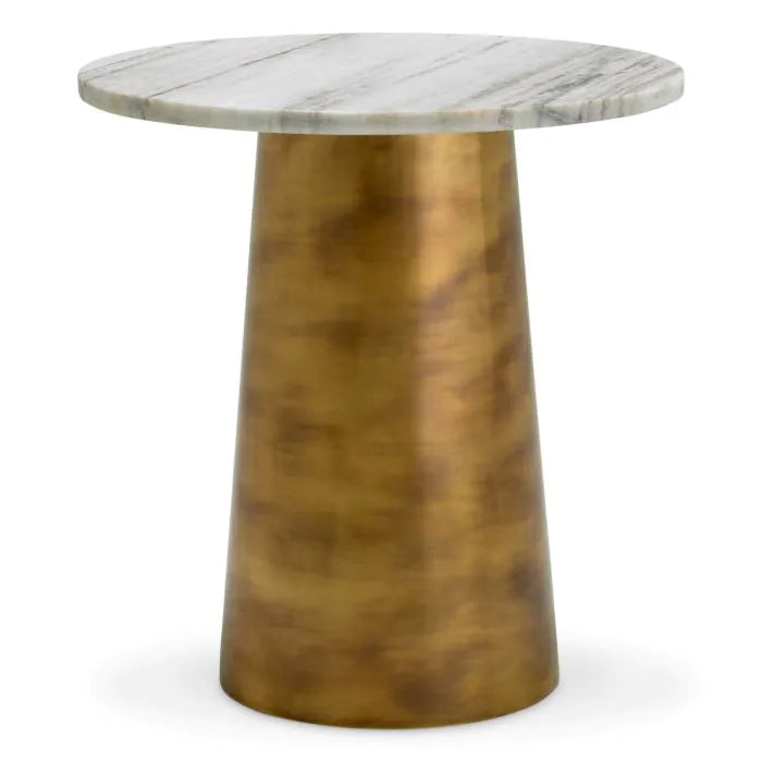 Nuova Side Table - White Marble Eichholtz 3