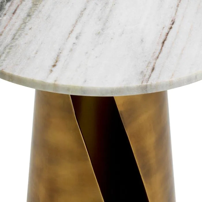 Nuova Side Table - White Marble Eichholtz 5