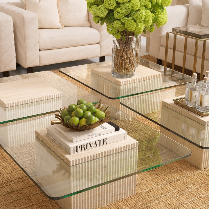 Brindisi Coffee Table - Travertine