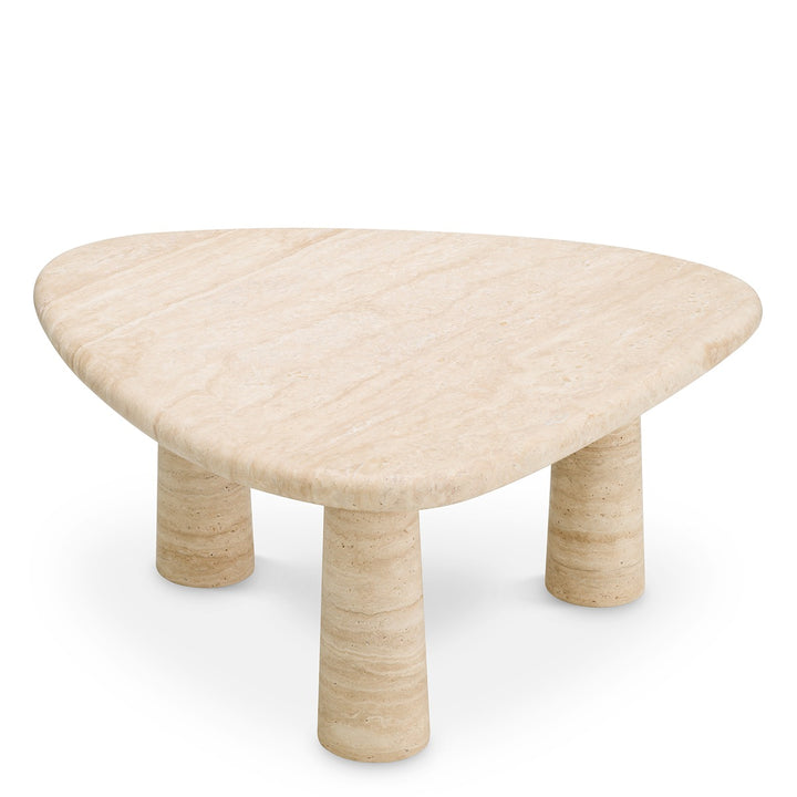 Larine Large Side Table - Travertine