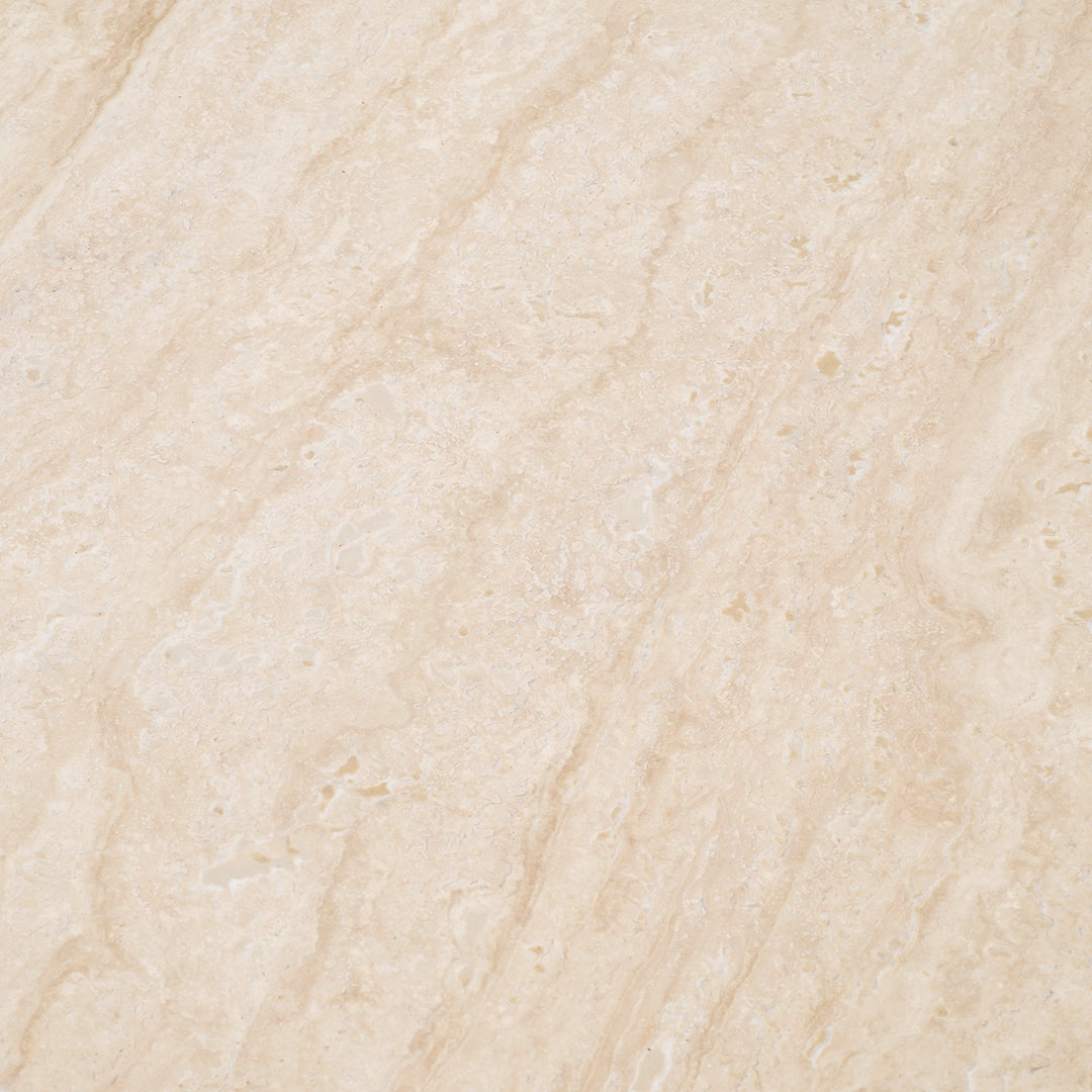 Larine Large Side Table - Travertine