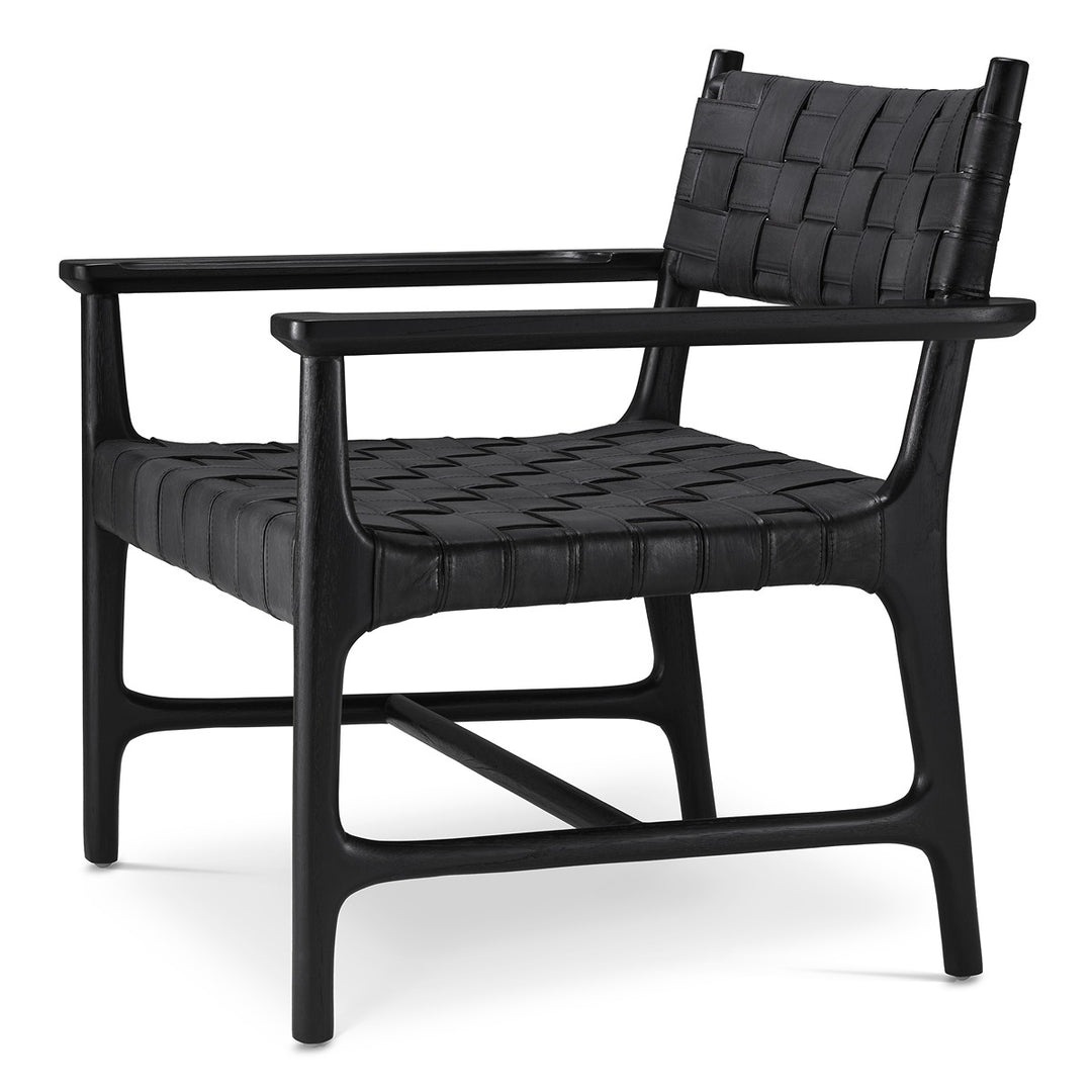 Tiberio Armchair - Classic Black Leather
