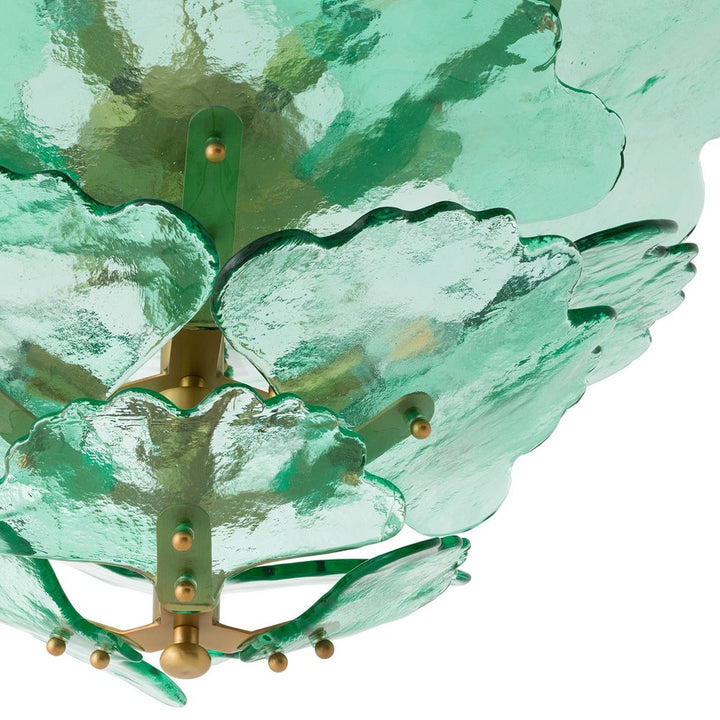 Florina Chandelier - Green Glass