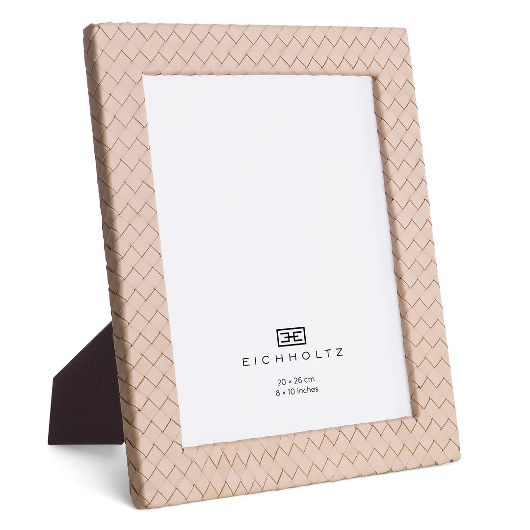 Sintra Set of 2 Picture Frames - Tan Leather