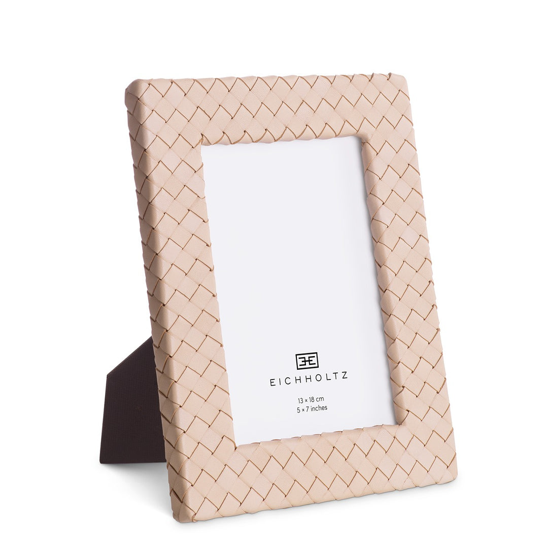 Sintra Set of 2 Picture Frames - Tan Leather