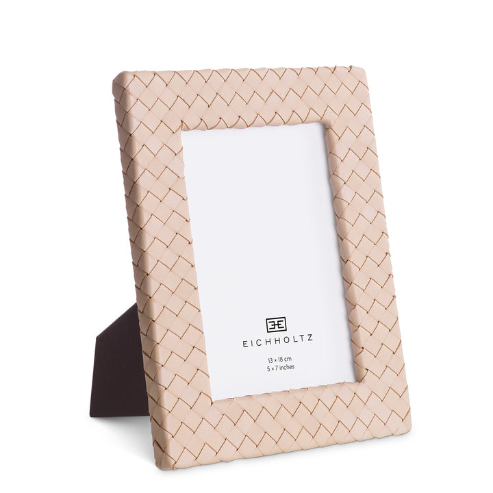 Sintra Set of 2 Picture Frames - Tan Leather