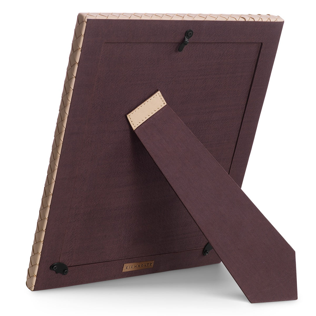 Sintra Set of 2 Picture Frames - Tan Leather