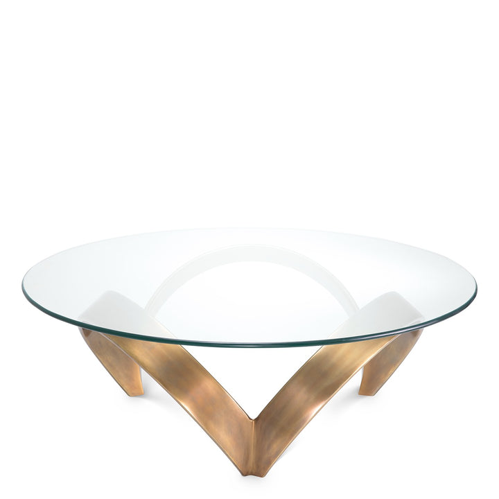 Soquel Coffee Table - Vintage Brass