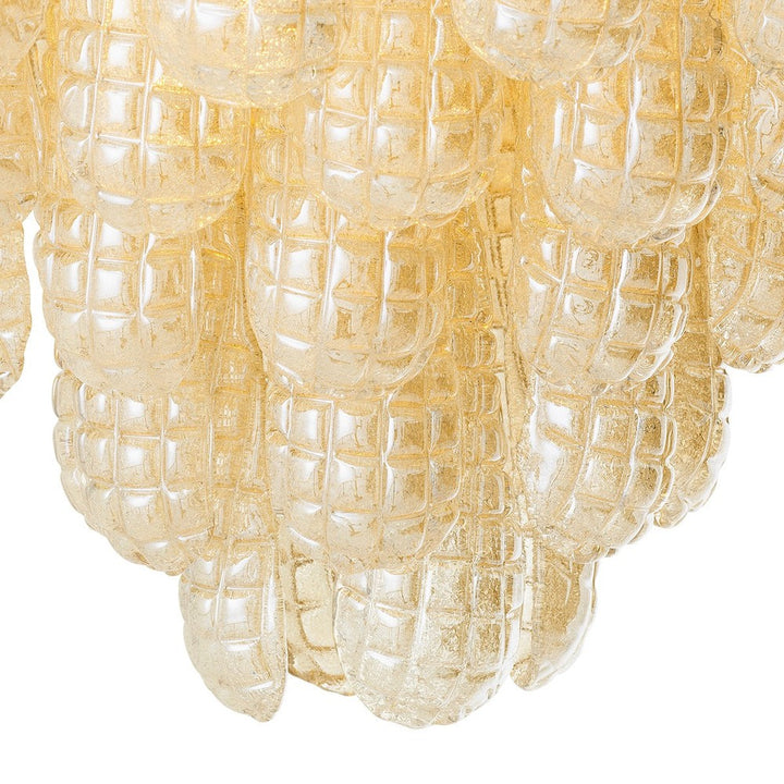 Chaves Small Chandelier - Champagne Coloured Glass