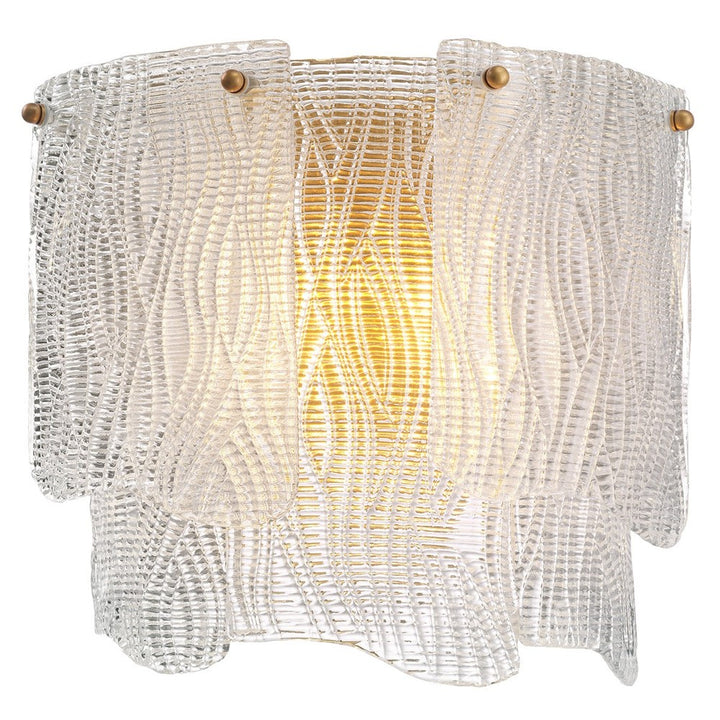Asinara Wall Lamp - Clear Textured Glass