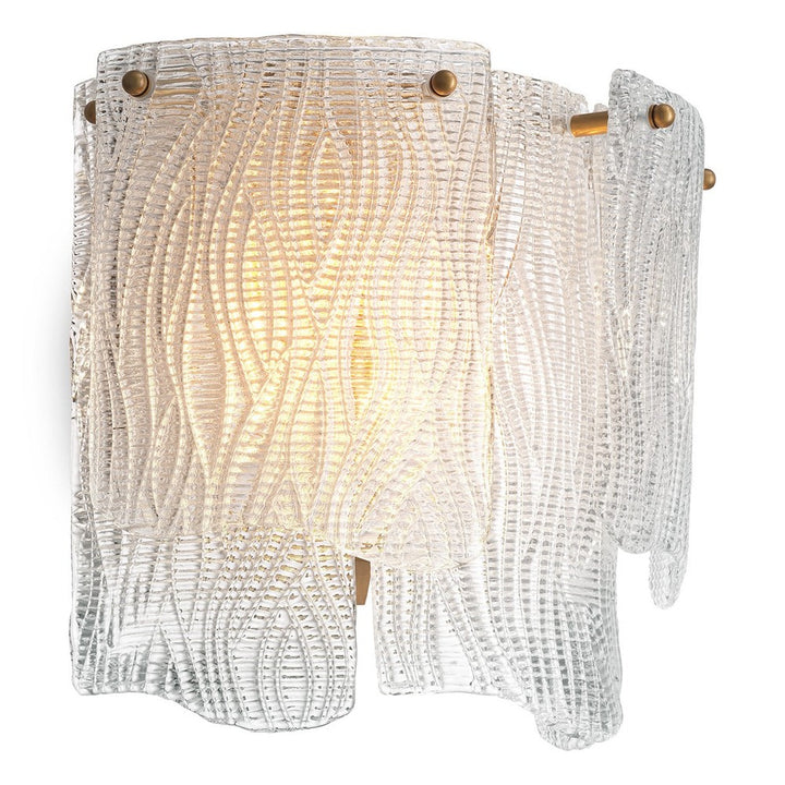 Asinara Wall Lamp - Clear Textured Glass