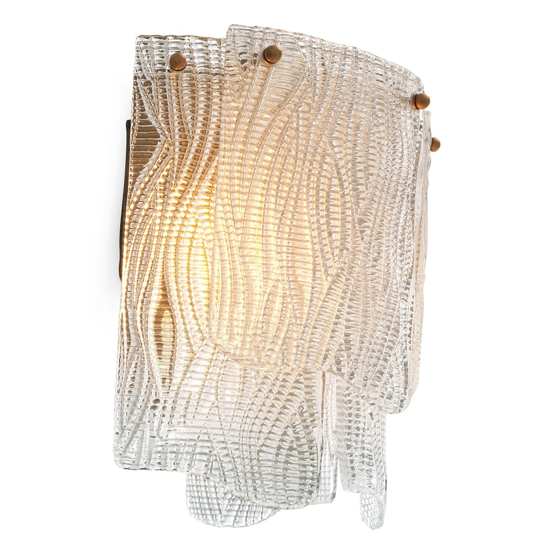 Asinara Wall Lamp - Clear Textured Glass