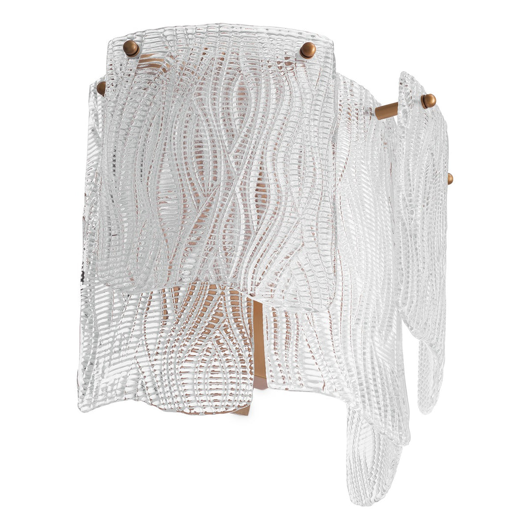 Asinara Wall Lamp - Clear Textured Glass