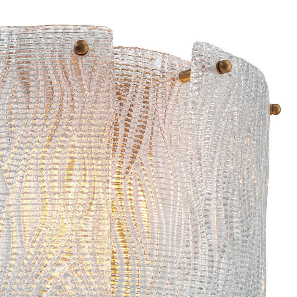 Asinara Wall Lamp - Clear Textured Glass