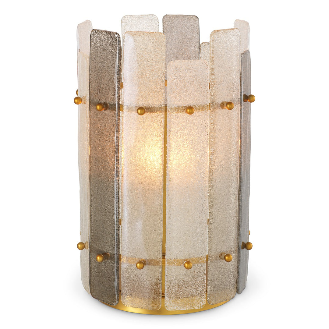 Greyson Hurricaine Lantern - Smoke Glass