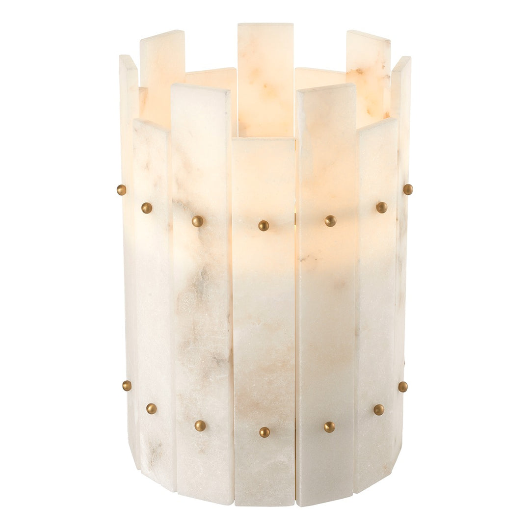 Ruby Hurricane Lantern - Alabaster