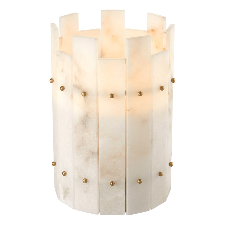 Ruby Hurricane Lantern - Alabaster