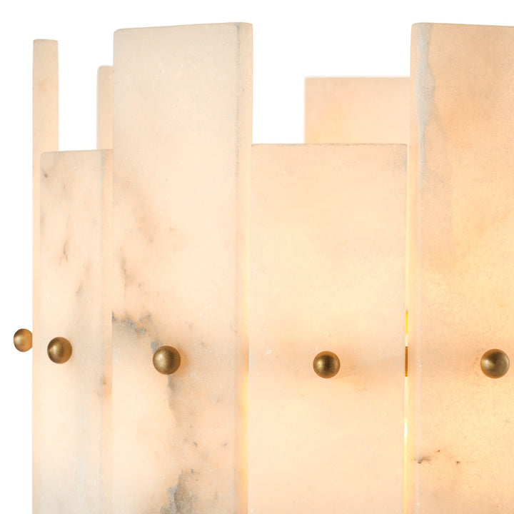 Ruby Hurricane Lantern - Alabaster