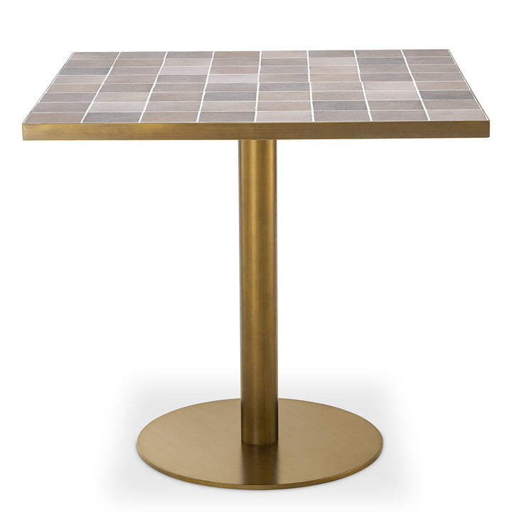 Colton Dining Table - Antique Brass
