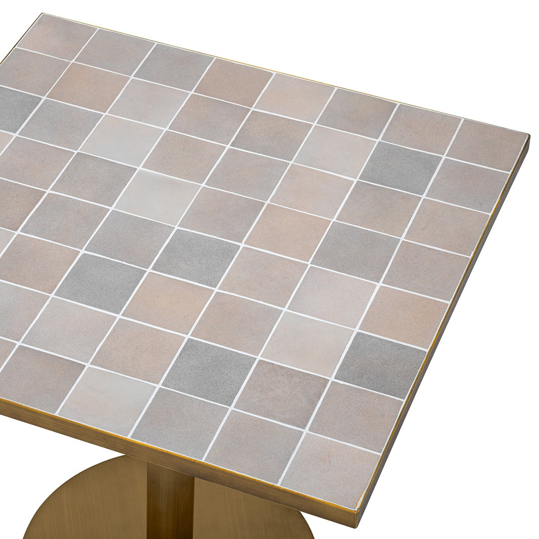 Colton Dining Table - Antique Brass