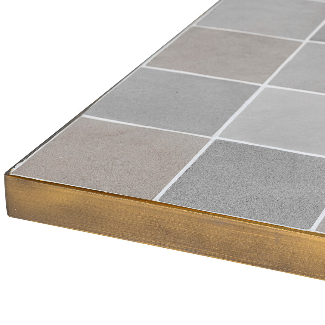 Colton Dining Table - Antique Brass