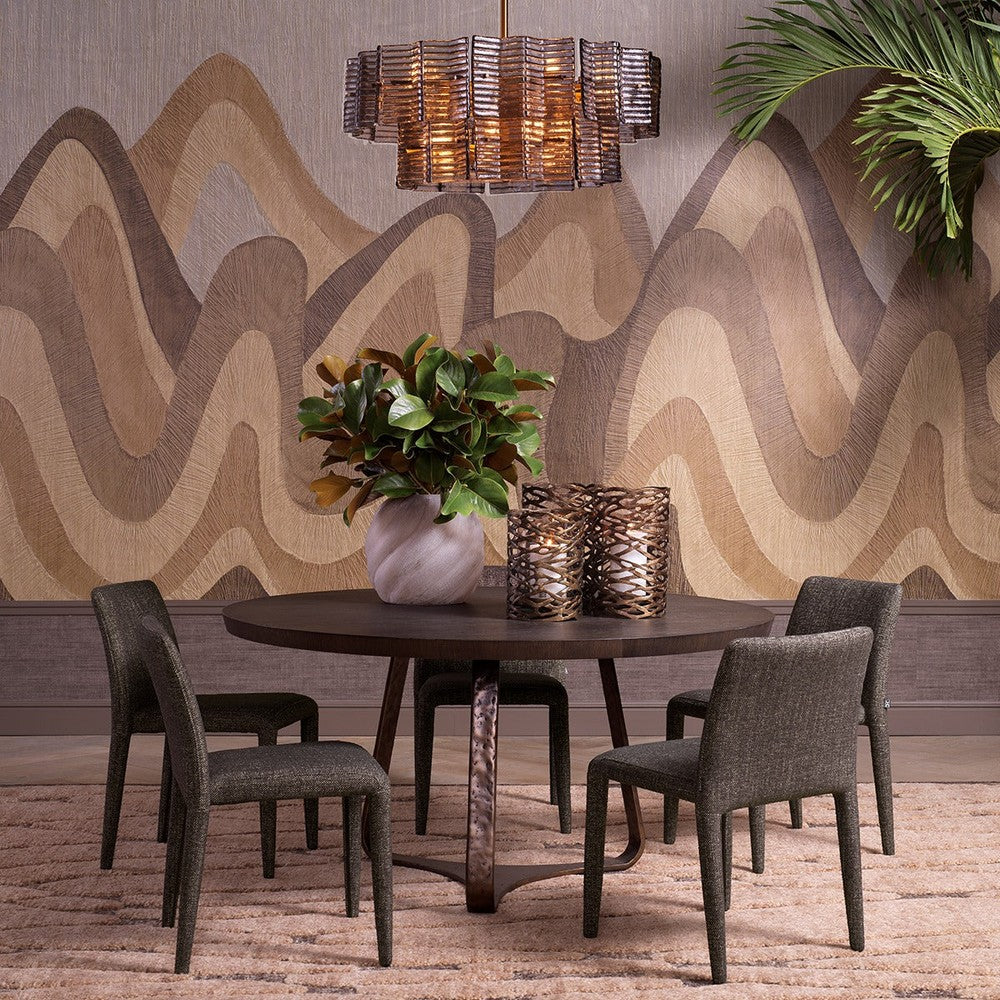 Cambronne Dining Table - Mocha Oak Veneer