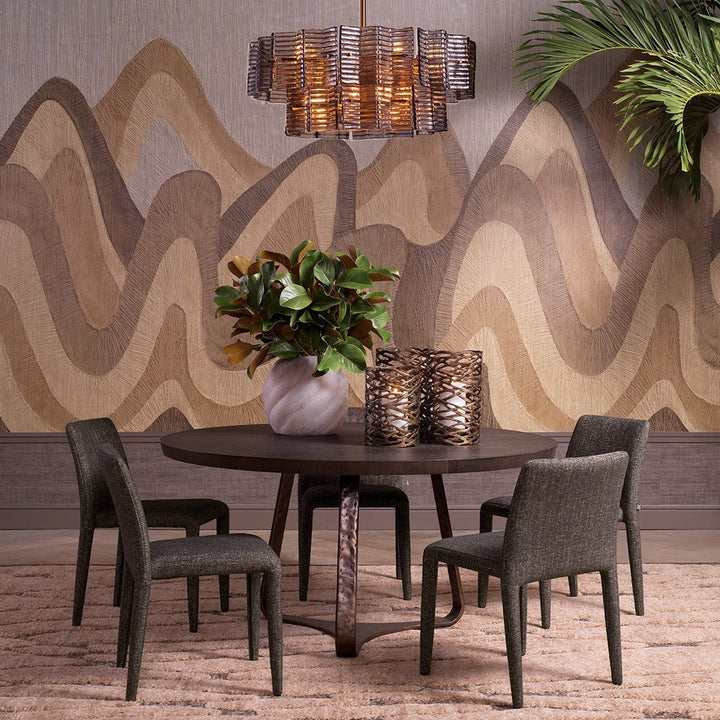 Cambronne Dining Table - Mocha Oak Veneer