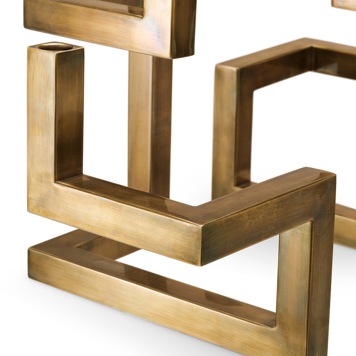 Skyline Candle Holder - Vintage Brass