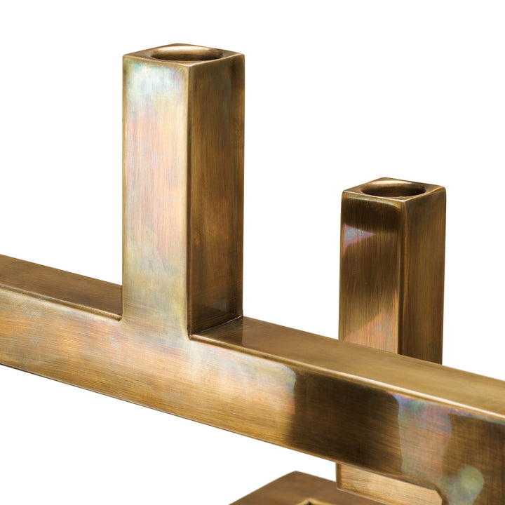 Skyline Candle Holder - Vintage Brass