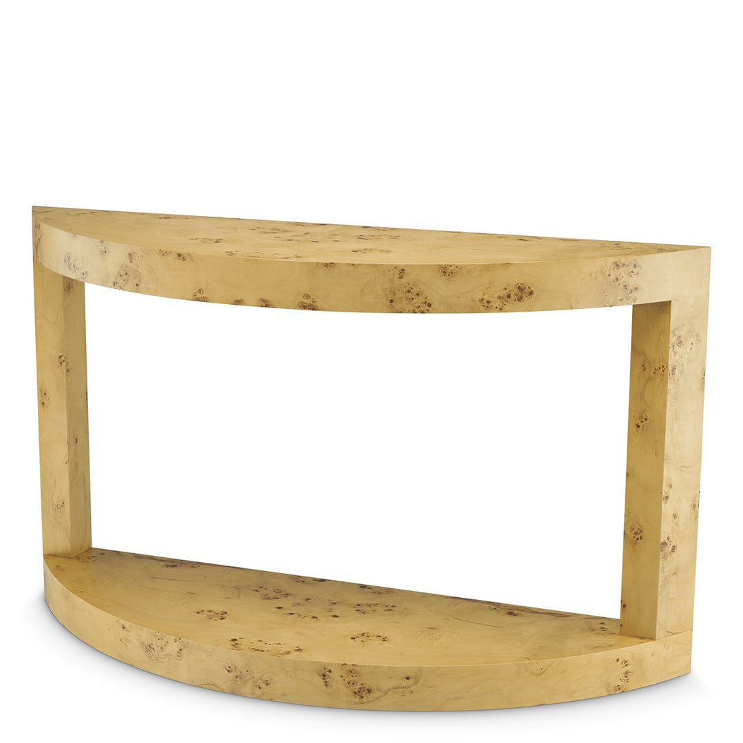 Raphael Console Table - Mappa Burl Veneer