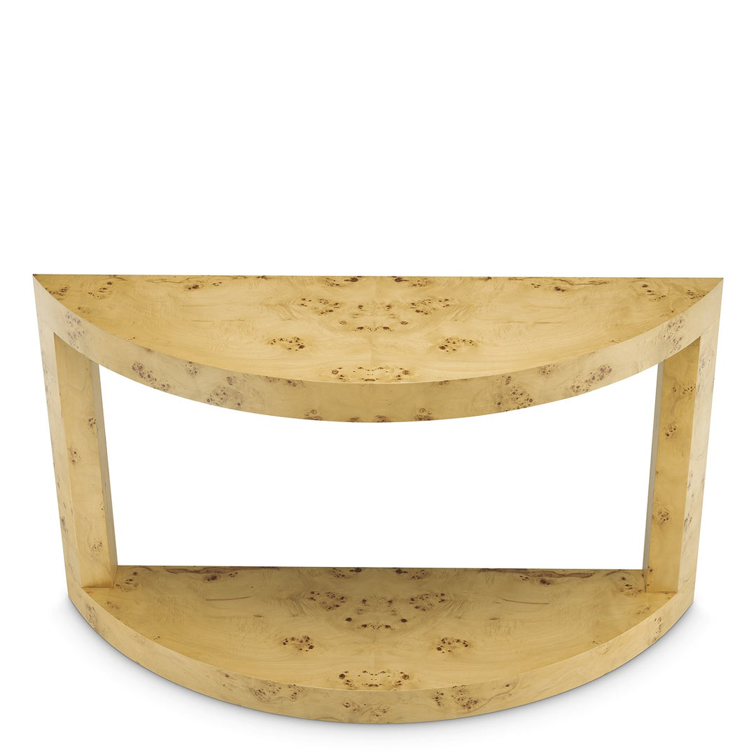 Raphael Console Table - Mappa Burl Veneer