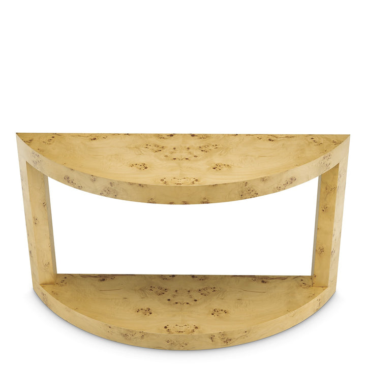 Raphael Console Table - Mappa Burl Veneer