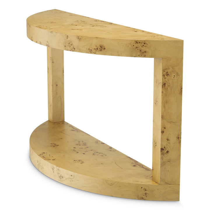 Raphael Console Table - Mappa Burl Veneer