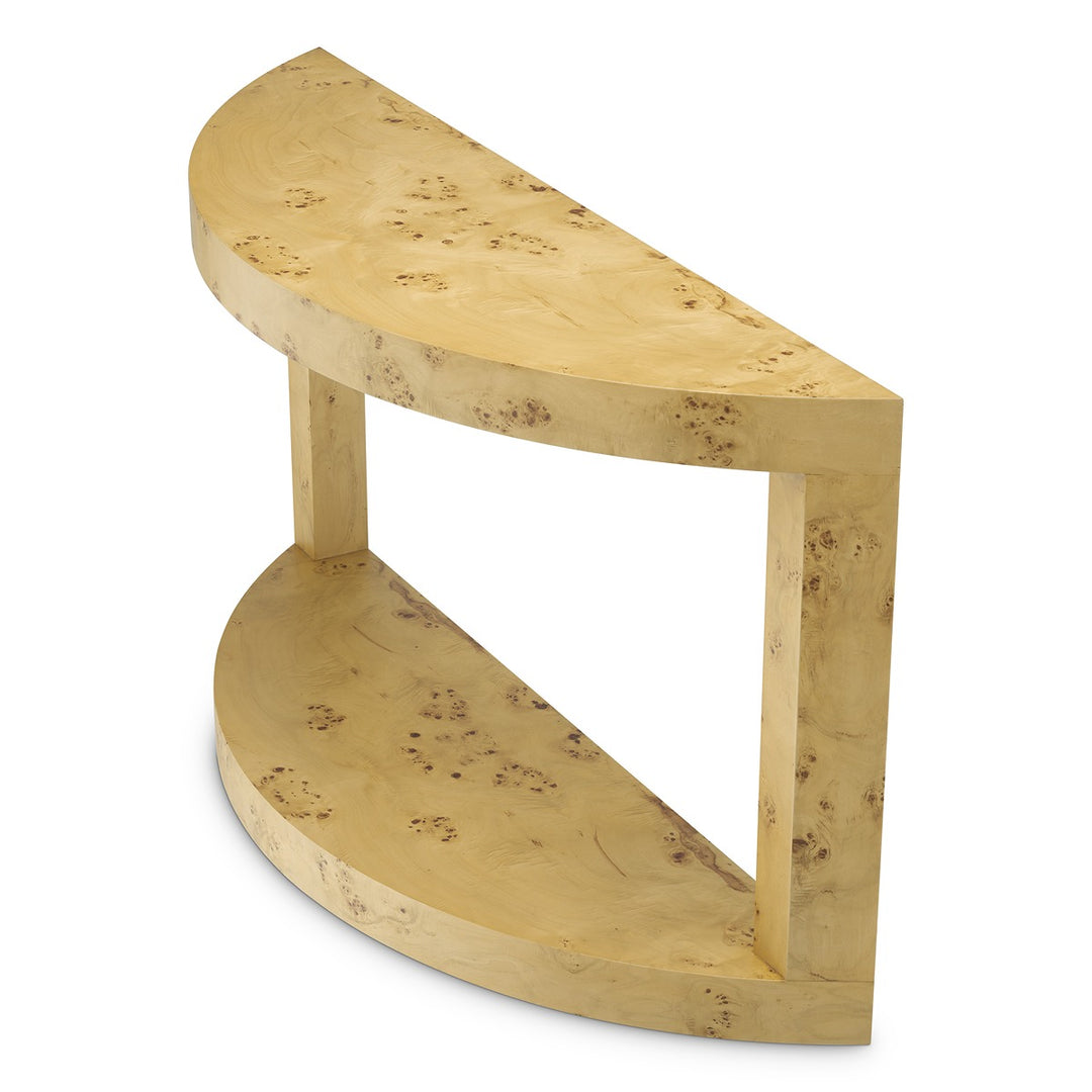 Raphael Console Table - Mappa Burl Veneer