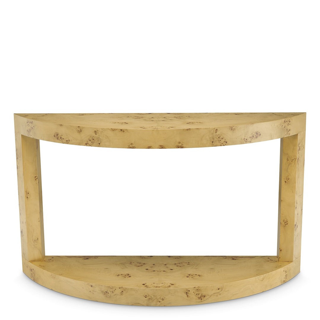 Raphael Console Table - Mappa Burl Veneer