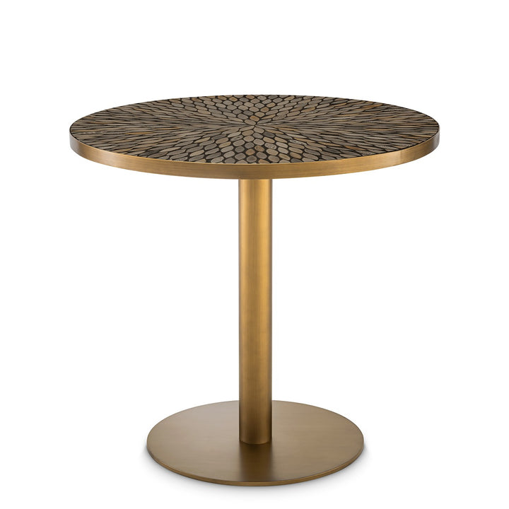 Declan Dining Table - Antique Brass