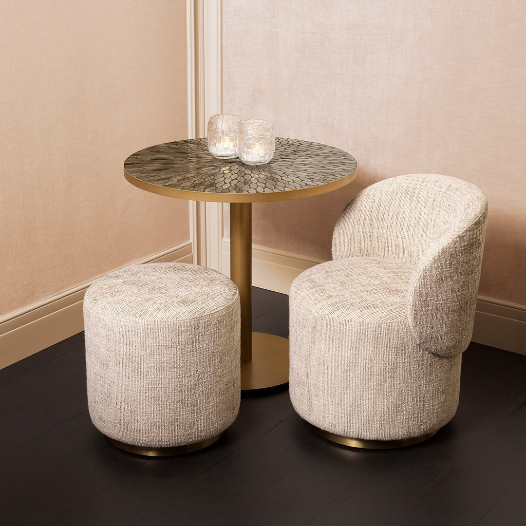 Declan Dining Table - Antique Brass