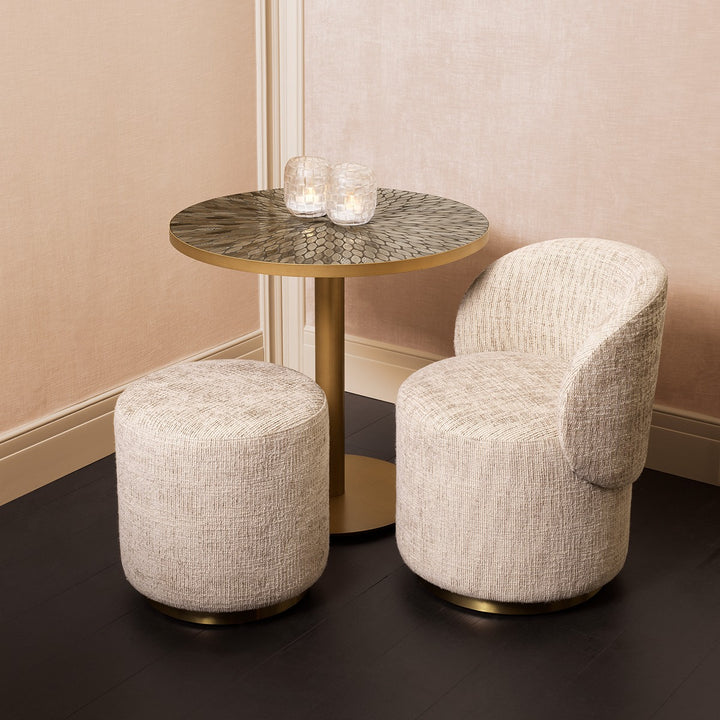 Declan Dining Table - Antique Brass