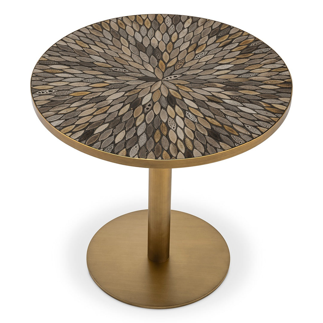 Declan Dining Table - Antique Brass